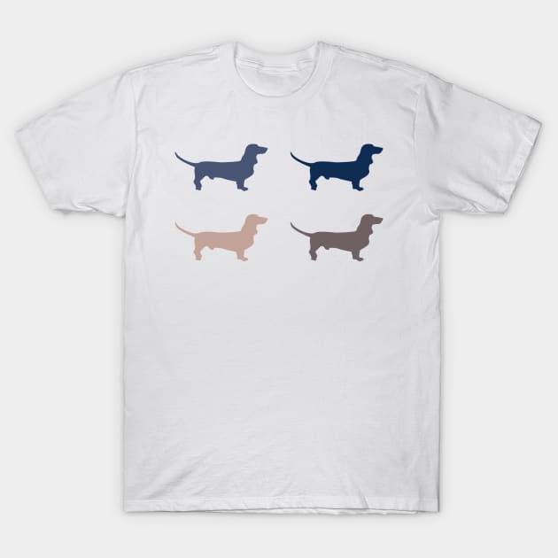 Elegant Wood Dachshund T-Shirt by XOOXOO